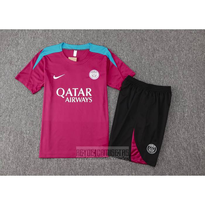 Chandal del Paris Saint-Germain Manga Corta 2024-2025 Purpura - Pantalon Corto